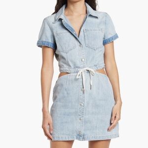 Blank NYC Waist Cut Out Denim Dress NWT Small